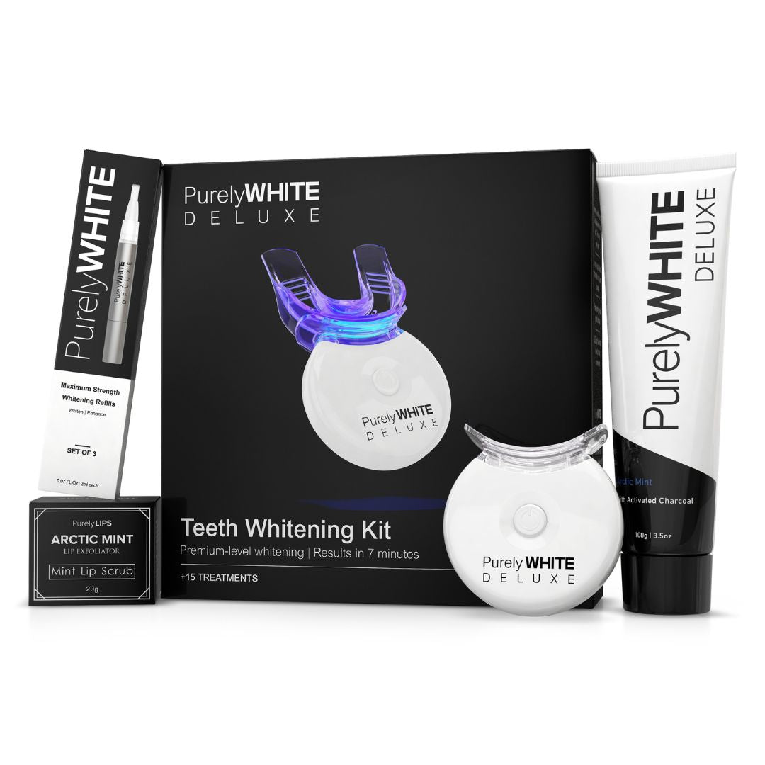 ultimate bundle whitening kit refills and lip scrub/toothpaste